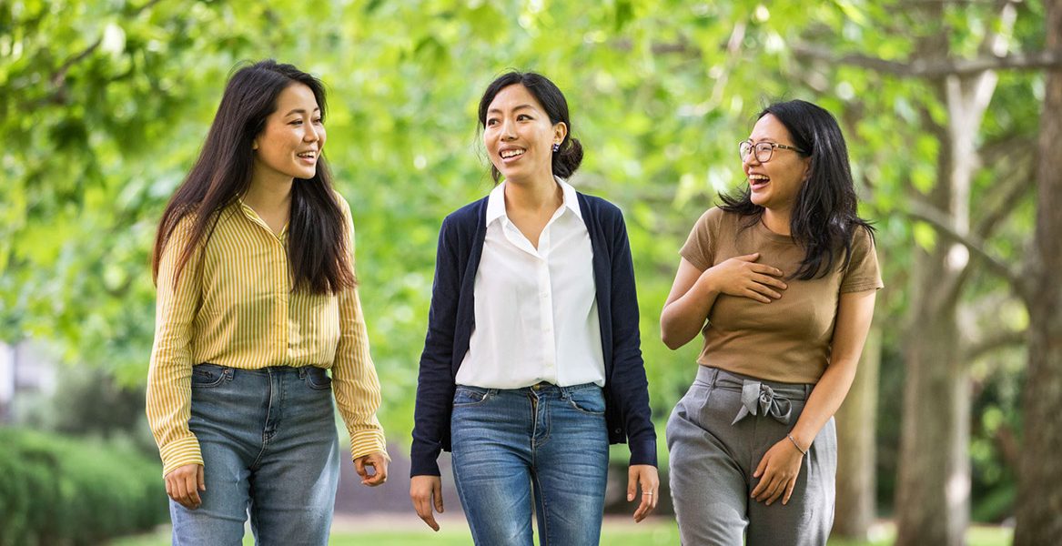 Bhutanese scholars on campus in Australia