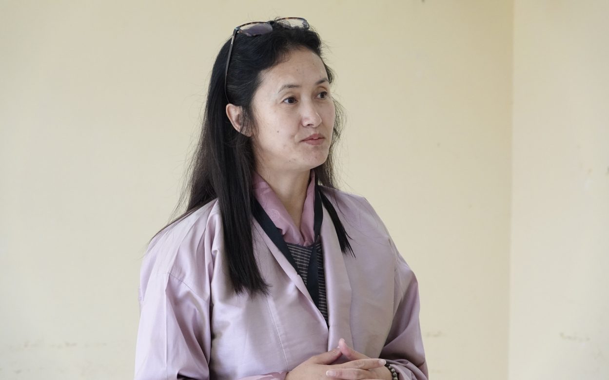 Tandin Wangmo facilitating a discussion