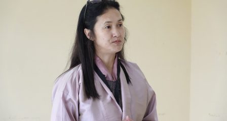 Tandin Wangmo facilitating a discussion