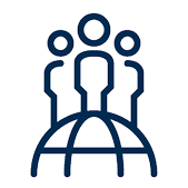 Global network of people icon